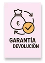 Garantía Devolución, 14 días para cambiar de opinión, reembolso asegurado.