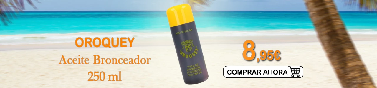 Oroquey aceite bronceador