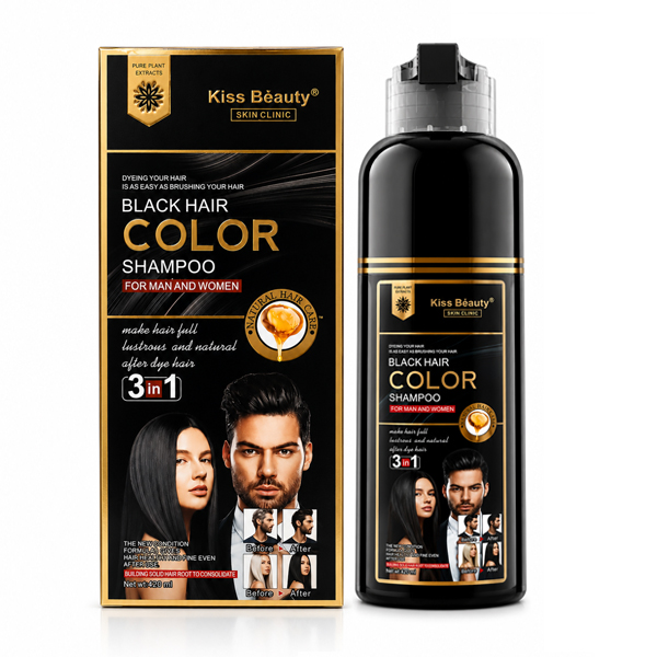 Champú tinte negro Kiss Beauty