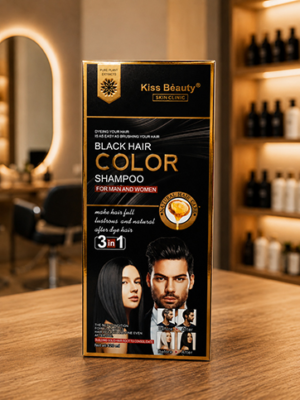  Kiss Beauty Black Hair Color Shampoo
